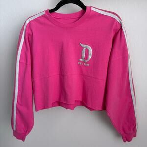 Disney Parks Disneyland Resort Cropped Spirit Jersey Small Pink Casual Feminine